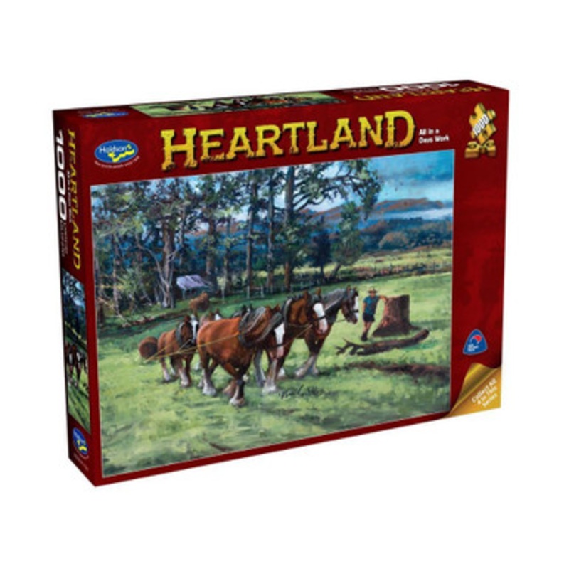Holdson 1000pc – Heartland – All In A Days Work Puzzle