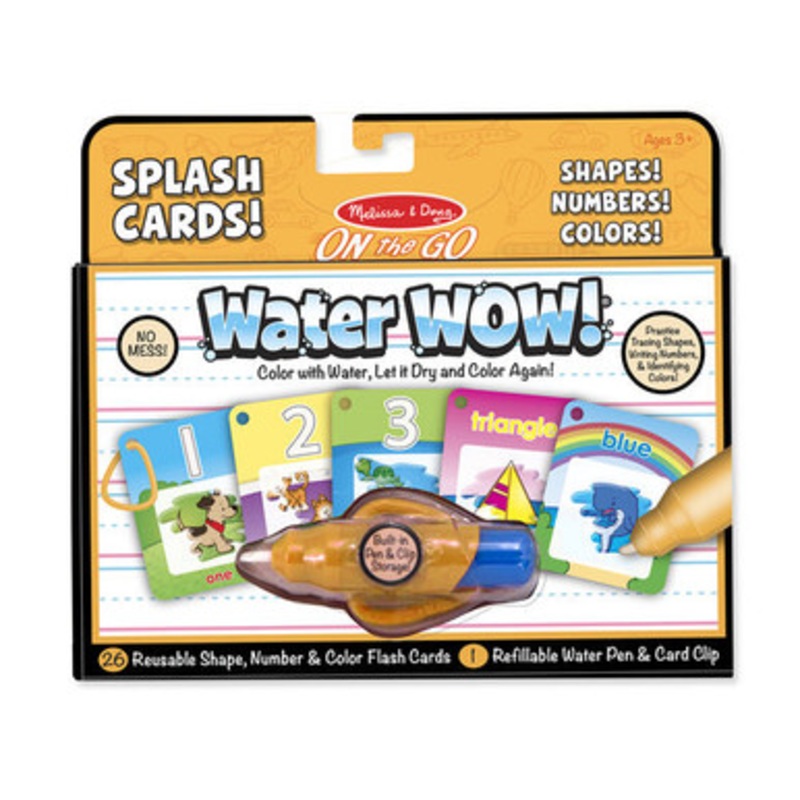 Melissa & Doug – ON the GO – Water WOW! Splash Cards – Shapes! Numbers! Colors!