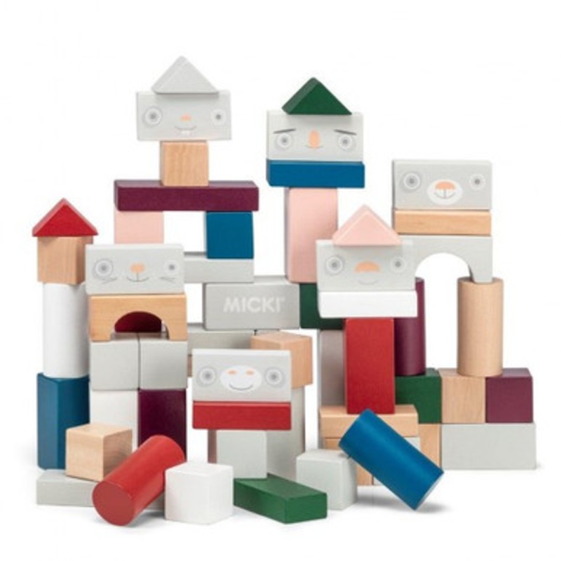 Micki Senses – Wooden Building Blocks 60 pcs