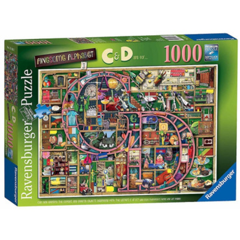 Ravensburger 1000pc – Awesome Alphabet C&D by Colin Thompson