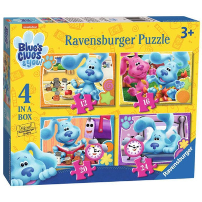 Ravensburger – Blues Clues: 4 in a Box – 12, 16, 20, 24pc Puzzles