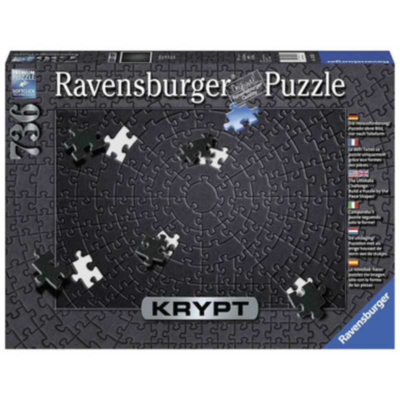 Ravensburger – KRYPT Black Puzzle 736pc