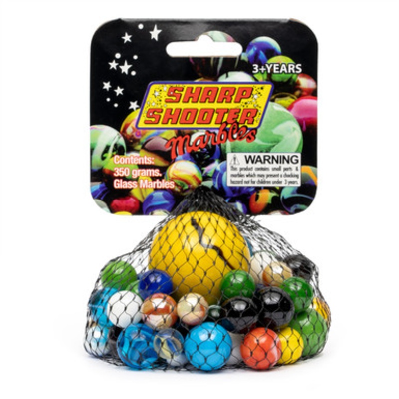 Sharp Shooter Marbles with Giant Bonker Marble 350g