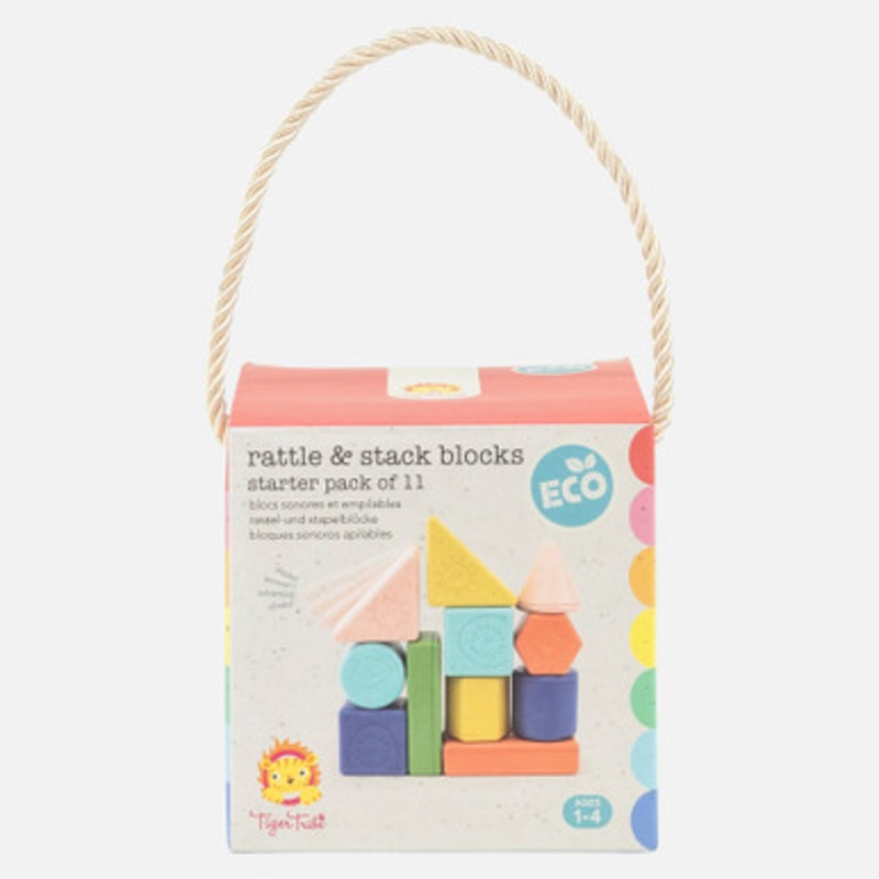 Tiger Tribe – Rattle & Stack Blocks Starter Pack of 11