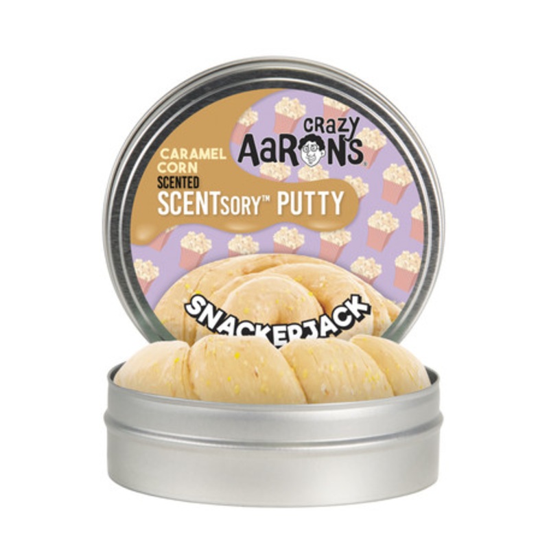 Crazy Aaron’s Caramel Corn Scented SCENTsory Putty – Snackerjack – 2.5 Tin
