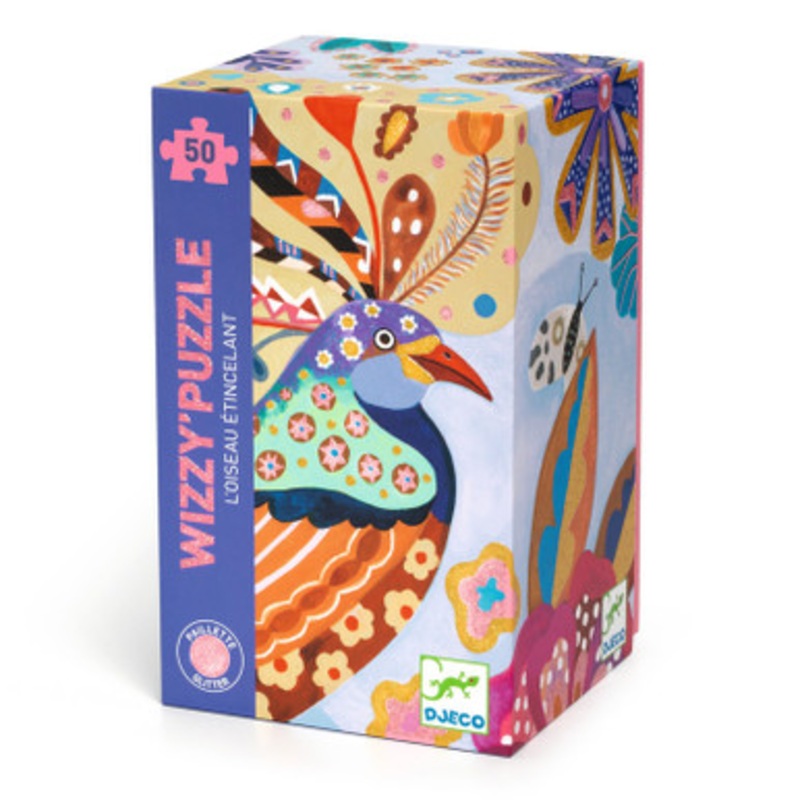 Djeco – Sparkling Bird 50pc Wizzy Puzzle