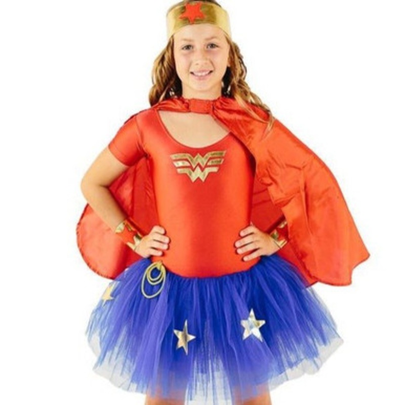 Fairy Girls – Wonder Woman Tutu Dress with Accessories