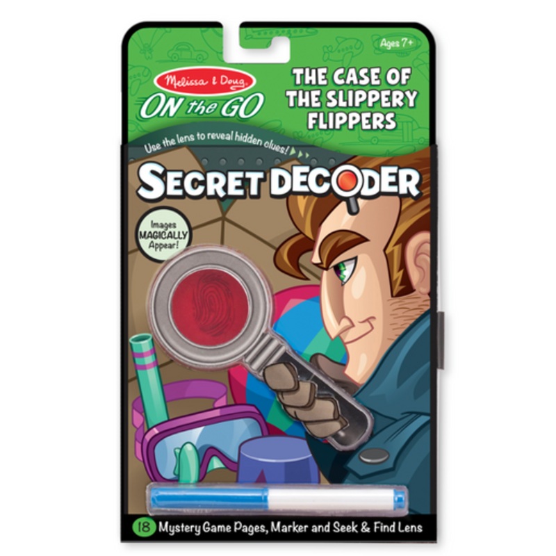 Melissa & Doug- On the Go- Secret Decoder – Case of the Slippery Flippers