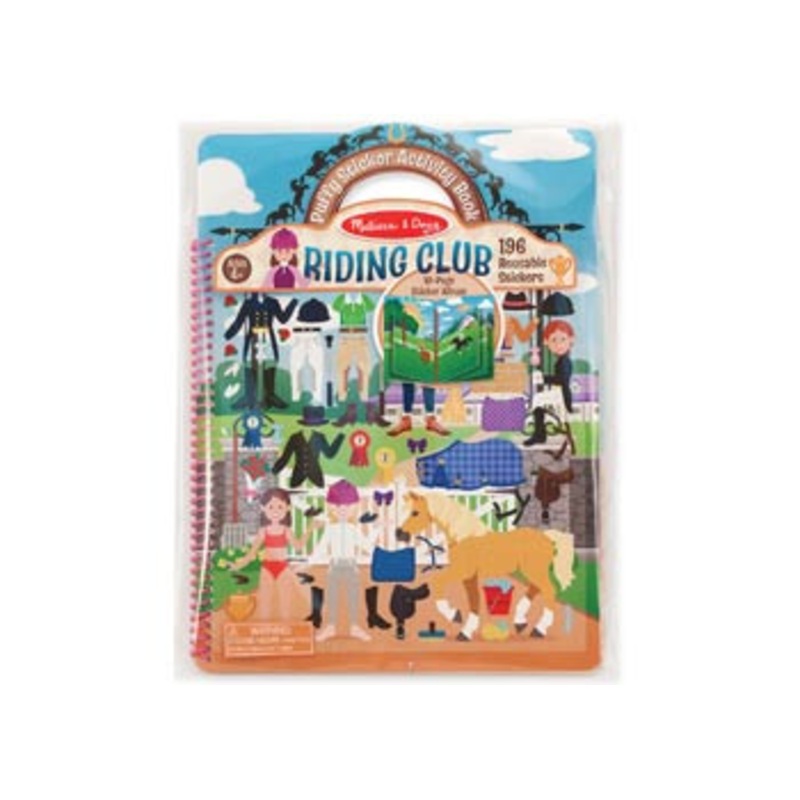 Melissa & Doug – Reusable Puffy Sticker Deluxe Horse Scene Riding Club