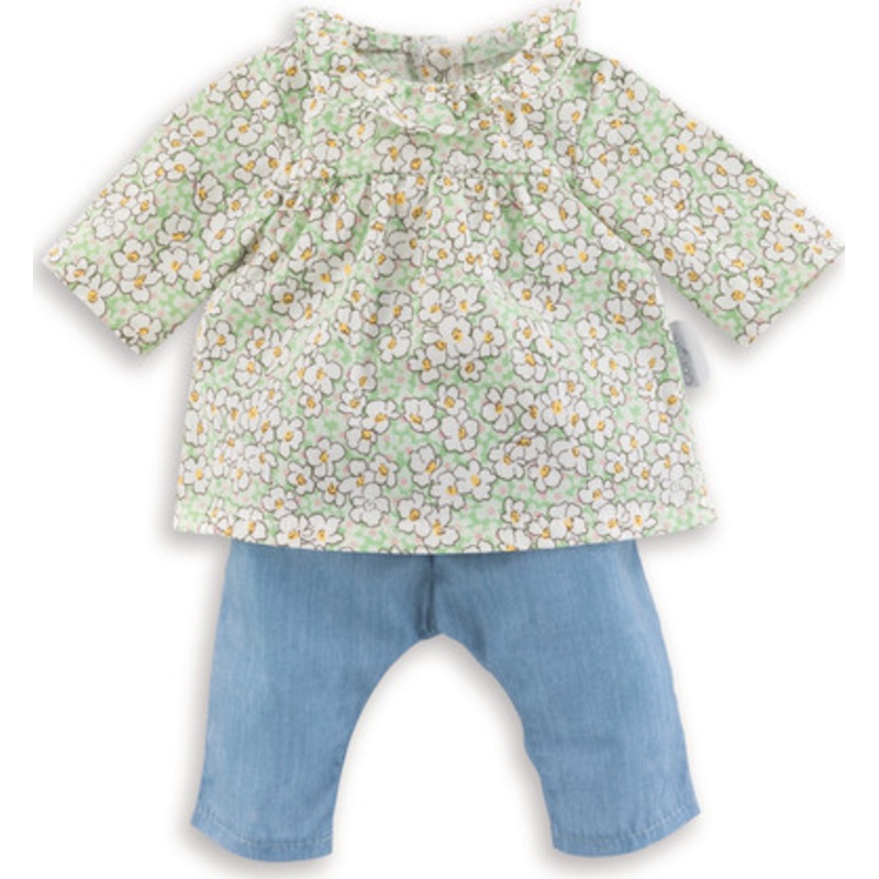 Corolle Mon Grand Poupon – Floral Blouse & Pants Set – 36cm