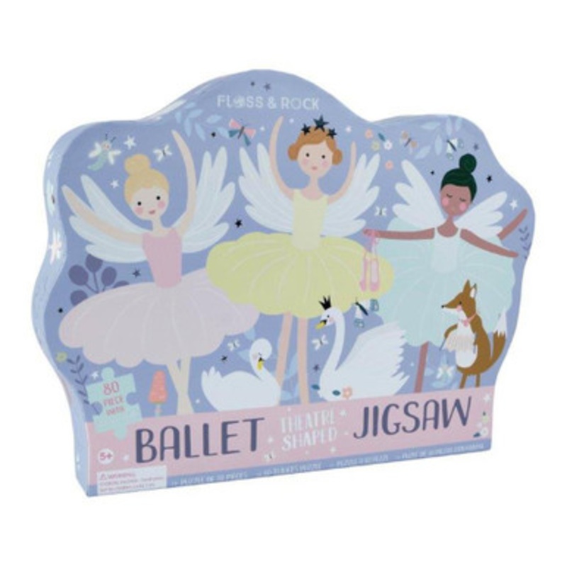 Floss & Rock 80pc –  Ballet Theatre Shaped Puzzle