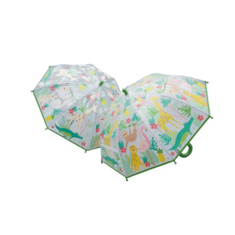 Floss & Rock Colour Changing Umbrella – Jungle