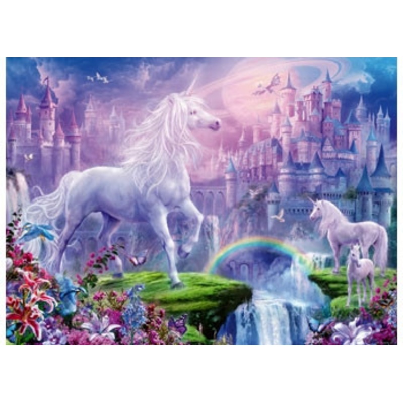 Ravensburger 100pc – Unicorn Kingdom Glitter Puzzle