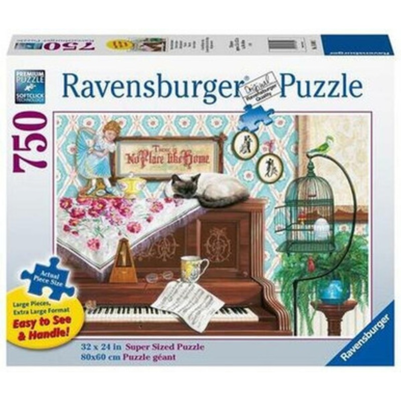 Ravensburger 750pc – Piano Cat Large Format Puzzle