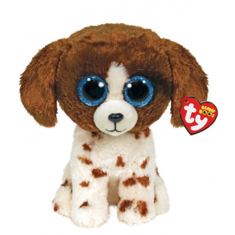 TY Beanie Boos Regular – Muddles the Brown and White Dog