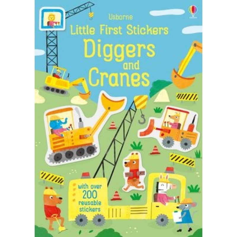 Usborne – Little First Stickers – Diggers And Cranes