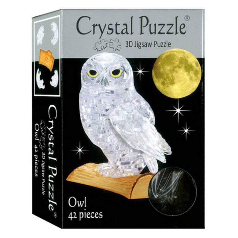 Crystal Puzzle 3D – Clear Owl