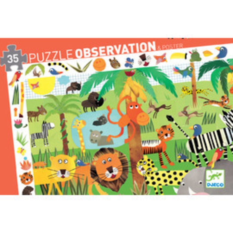 Djeco Jungle Observation Puzzle 35 pce