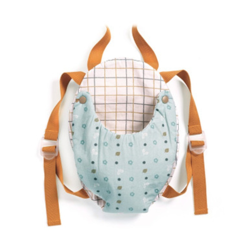 Djeco – Pomea Collection – Blue Grey Baby Doll Carrier
