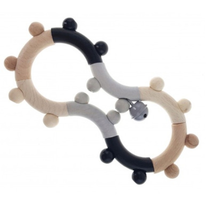 Hess-Spielzeug Rattle Motor Eight Natural Black