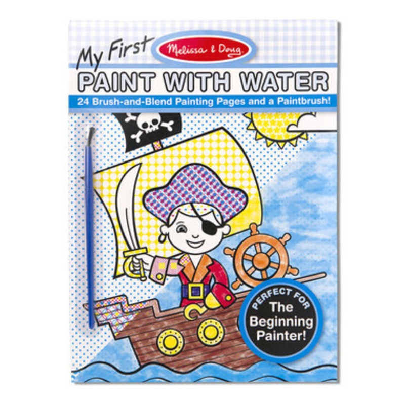 Melissa & Doug – My First Paint with Water –  Pirates, Space, Construction, and More
