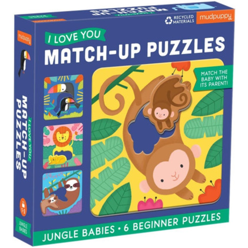 Mudpuppy I love you 6 Match-Up Puzzles