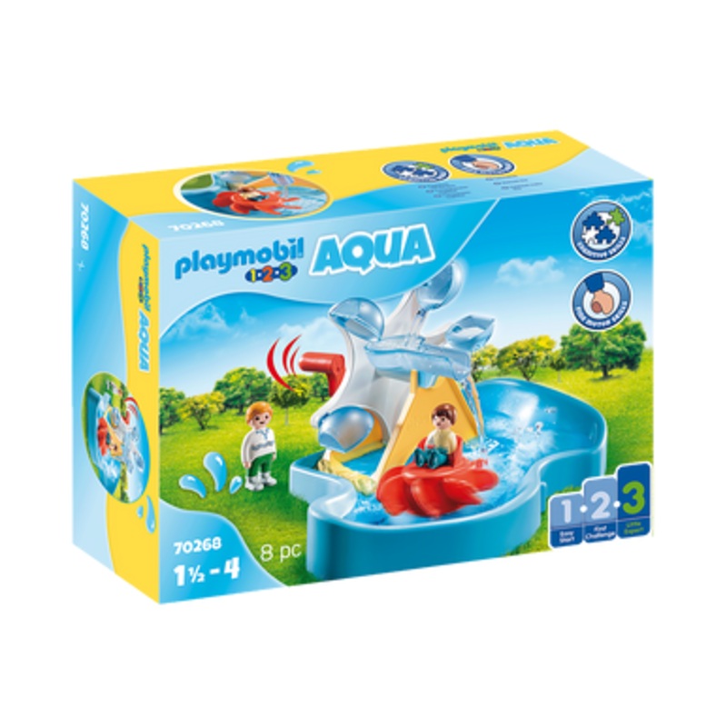 Playmobil 1.2.3 AQUA – Water Wheel Carousel | 70268