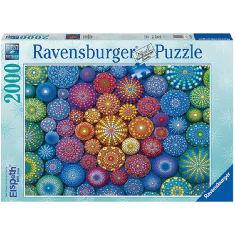Ravensburger 2000pc – Radiating Rainbow Mandalas Puzzle