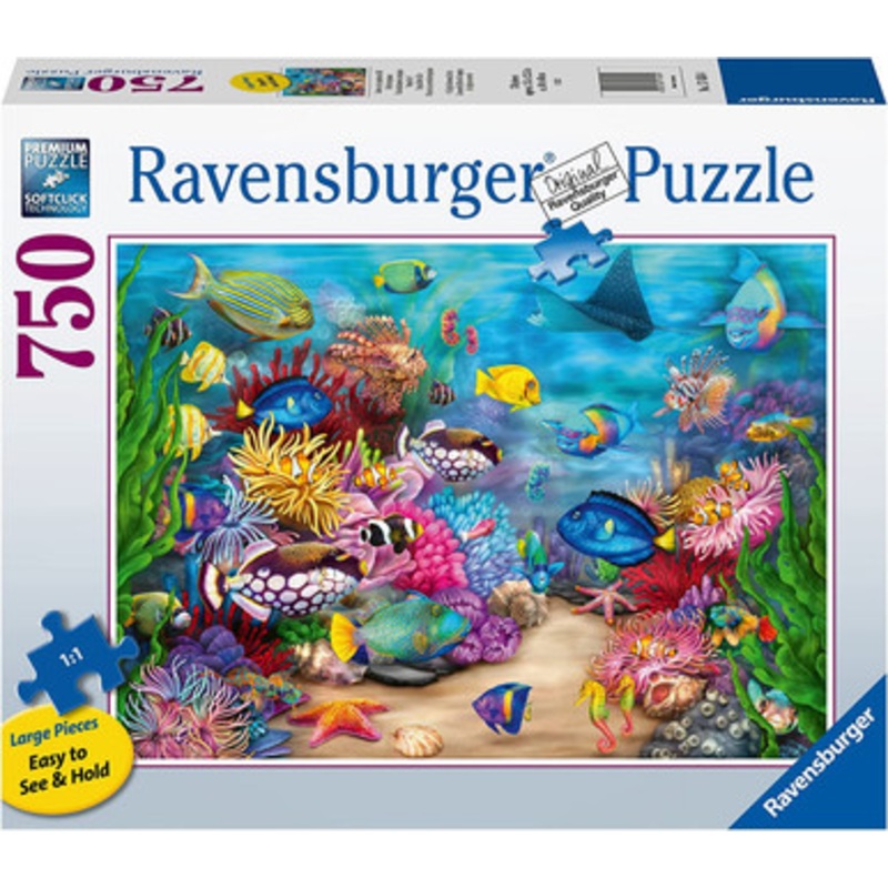 Ravensburger 750pc – Tropical Reef Life Large Format Puzzle