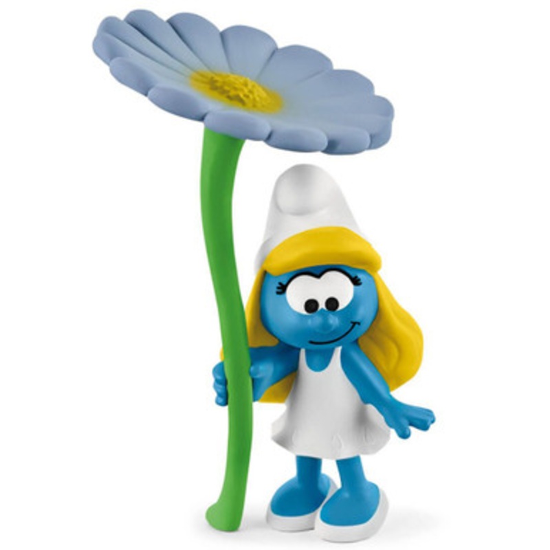 Schleich Smurfs – Smurfette with Flower 20828