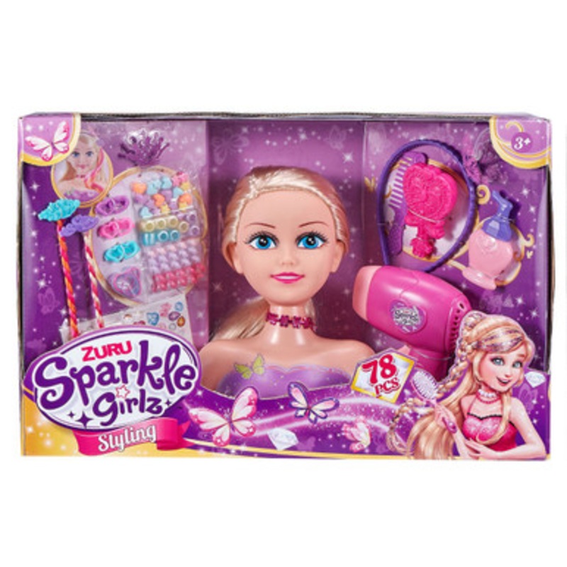 ZURU – Sparkle Girlz Styling Head Deluxe with Accessories