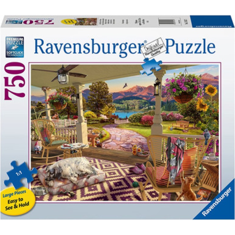 Ravensburger 750pc – Cozy Front Porch Large Format Puzzle
