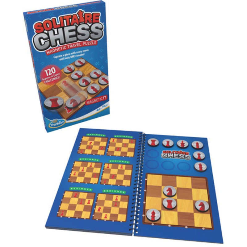 ThinkFun – Solitaire Chess Magnetic Travel Puzzle