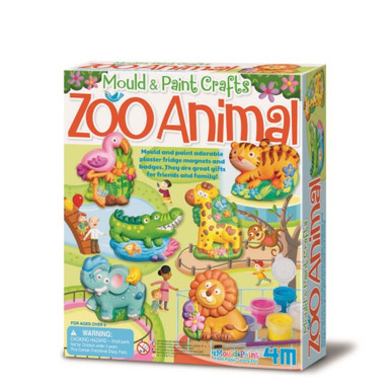 4M – Mould & Paint – Zoo Animals
