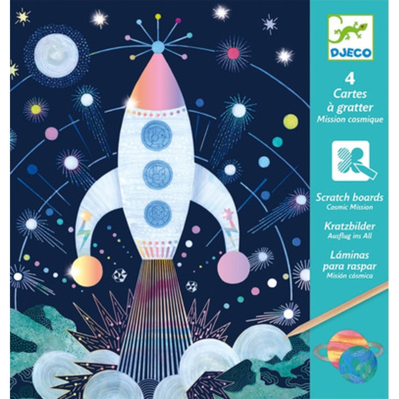 Djeco –  Cosmic Mission Scratch Cards