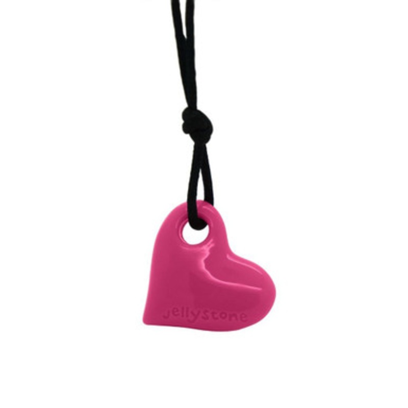 Jellystone Chewelry – Junior Heart Pendant – Watermelon Pink