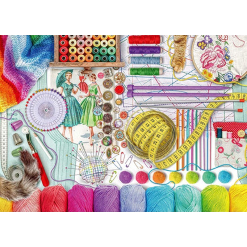 Ravensburger 500pc – Needlework Station Large Format Puzzle