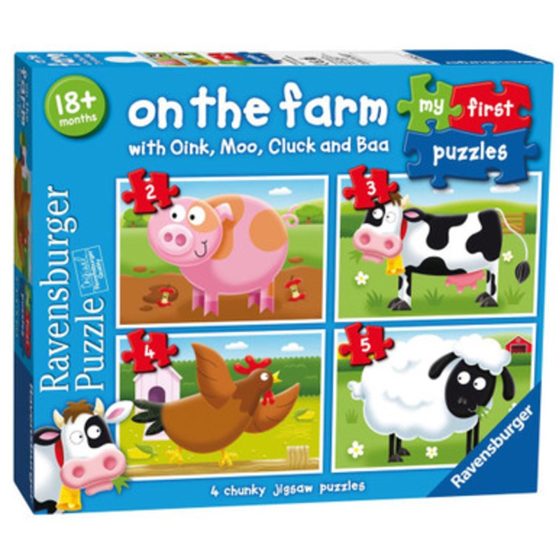 Ravensburger – On the Farm My First Puzzle 2 3 4 5pc