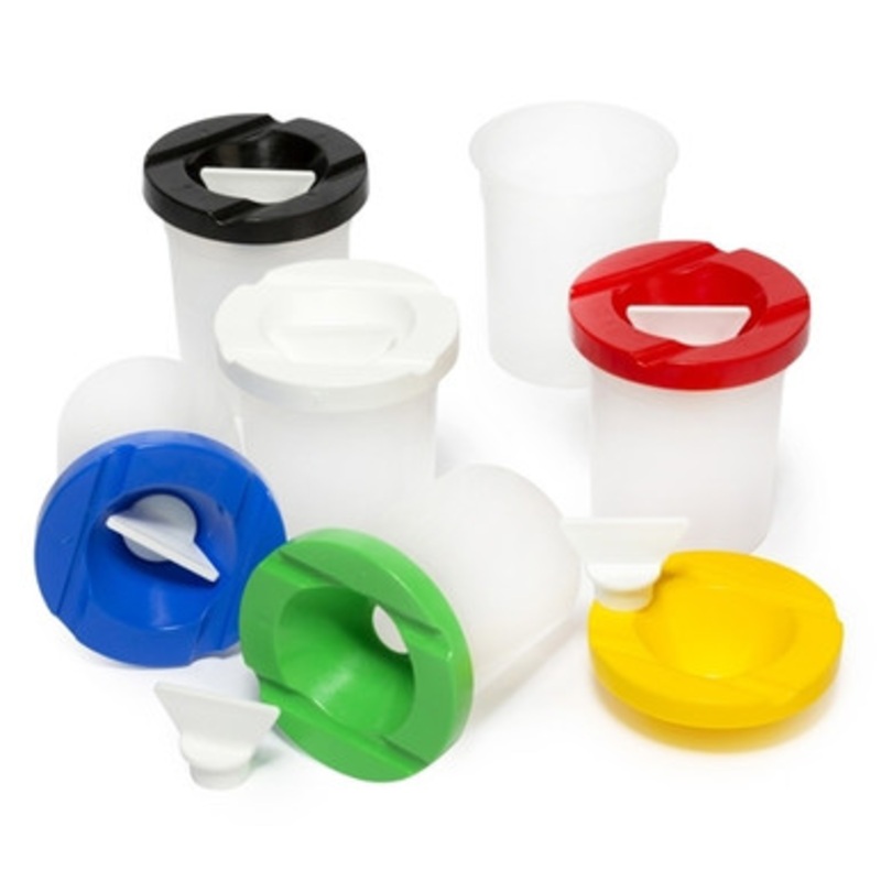 Educational Colours – Safety Paint Pot Set of 6 with Stopper (BGRYBW)