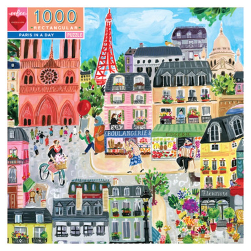 eeBoo 1000pc – Paris In A Day Puzzle