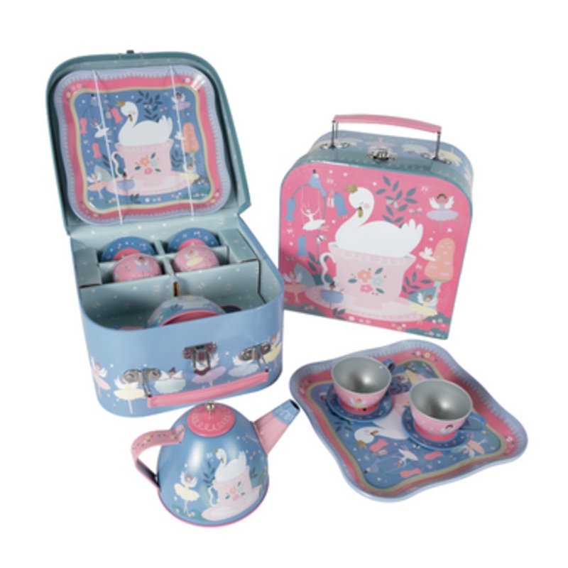 Floss & Rock – 7pc Tin Tea Set – Enchanted