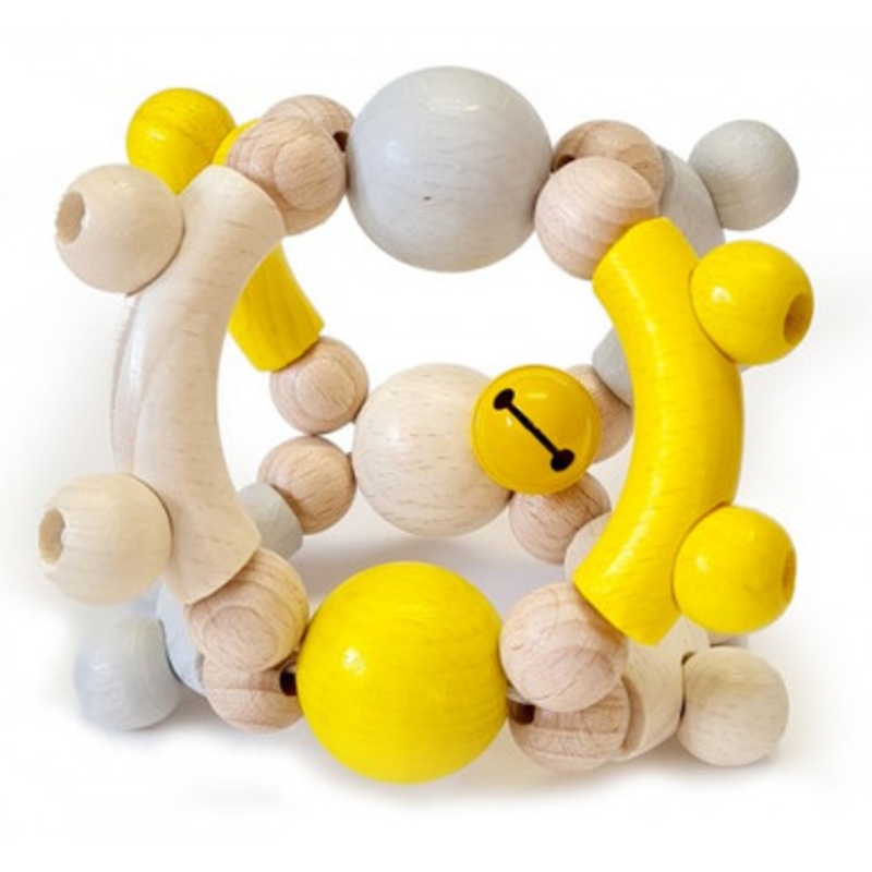 Hess-Spielzeug – Rattle Motor Ball Natural Yellow