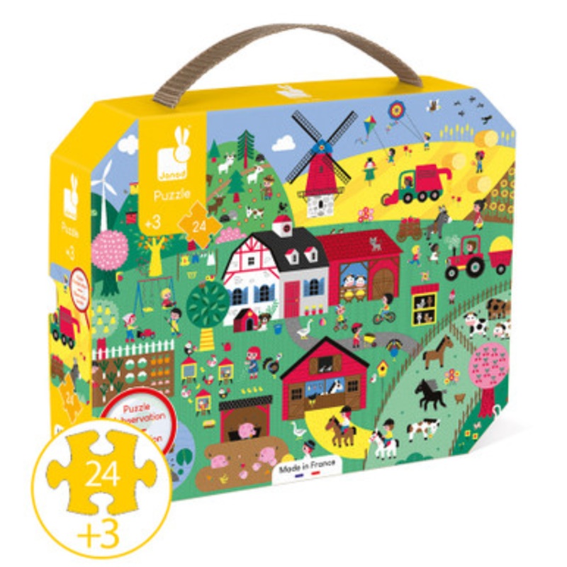 Janod – Farm Observation Puzzle  24pc