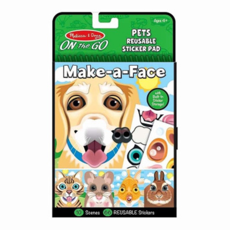 Melissa & Doug – ON the GO – Reusable Stickers -Pets