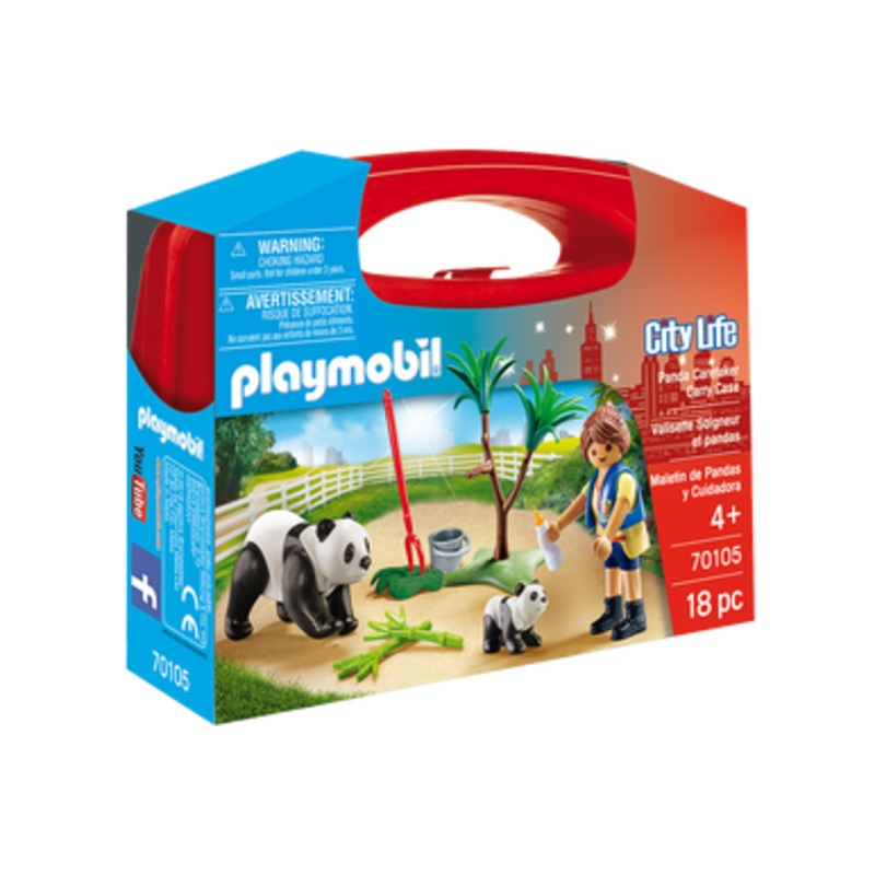 Playmobil City Life – Panda Caretaker Carry Case | 70105
