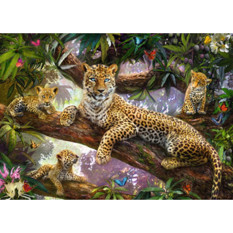 Ravensburger 1000pc – Leopard Family Puzzle