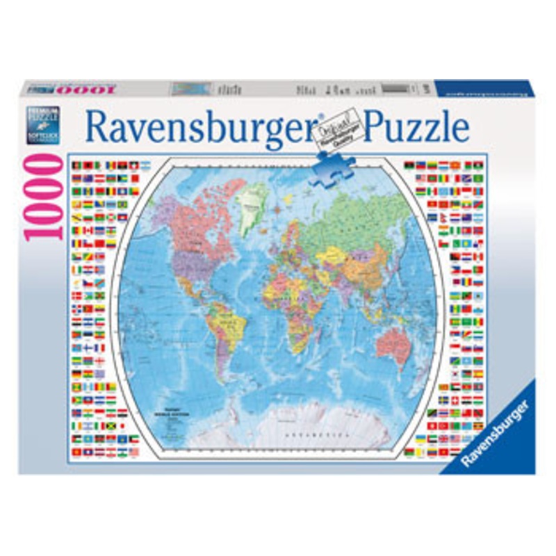 Ravensburger 1000pc – Political World Map Puzzle.