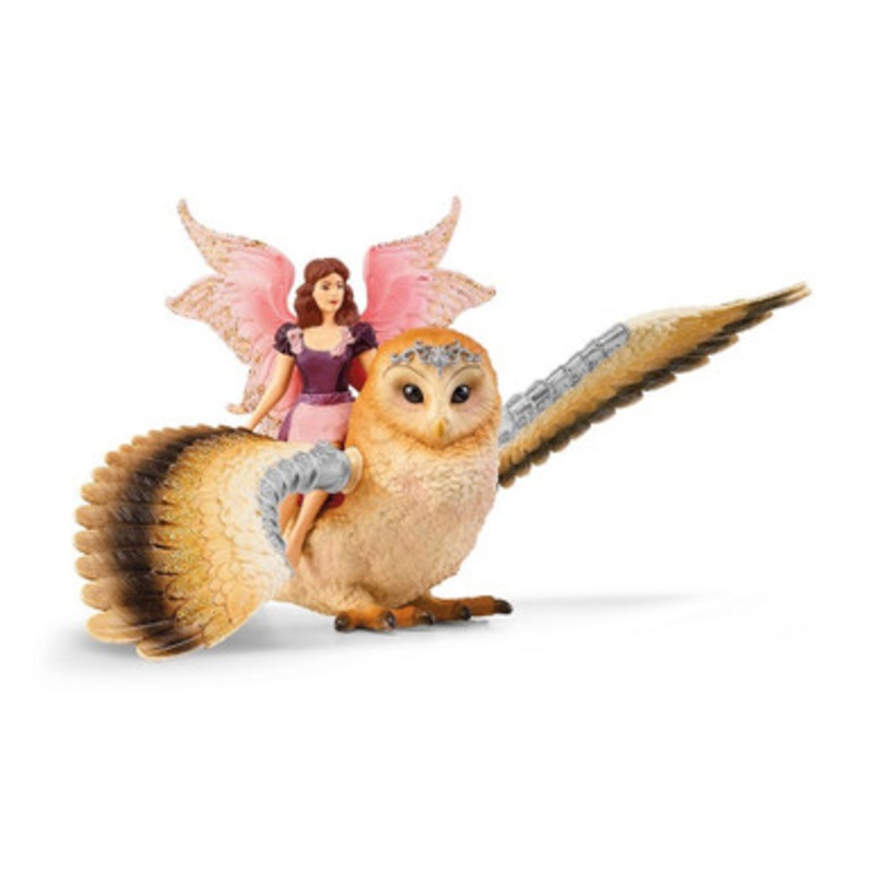Schleich – Fairy in Flight on Glam-Owl 70789