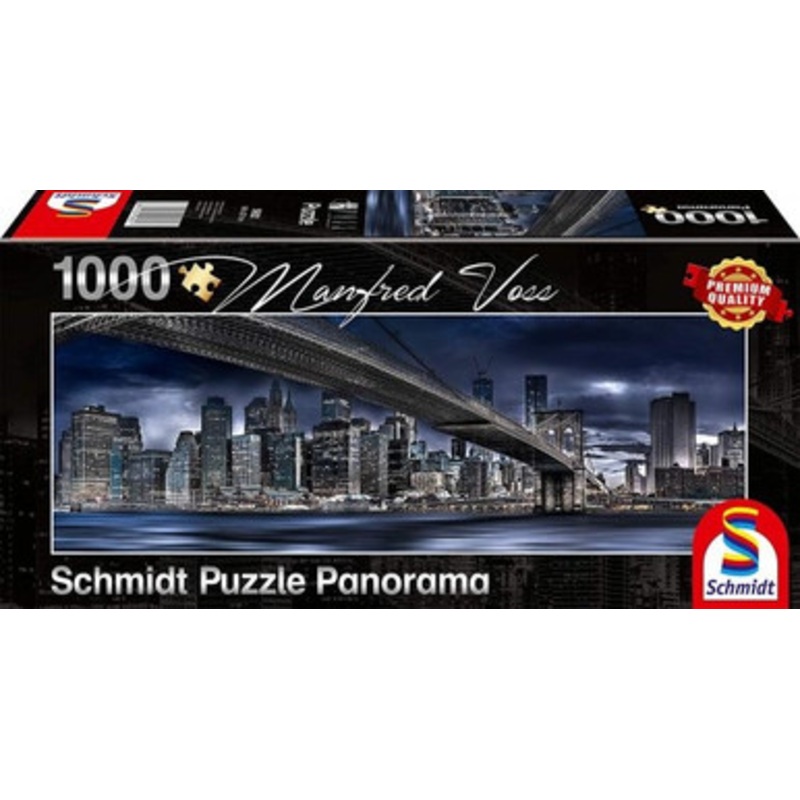Schmidt 1000pc – Voss New York Dark Night Panoramic Puzzle