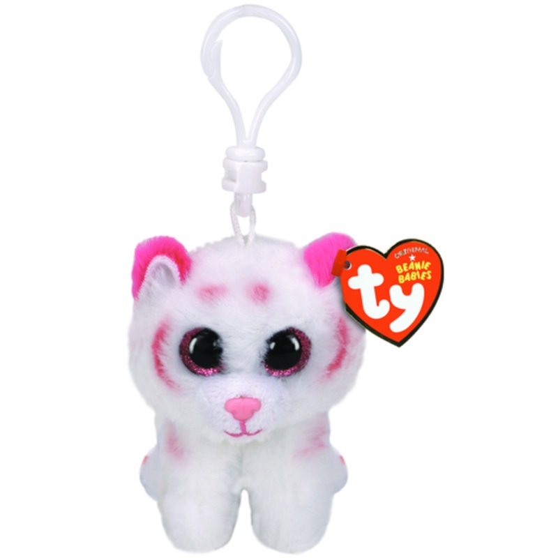 TY Beanie Boos Clip Ons – Tabor the Pink & White Tiger